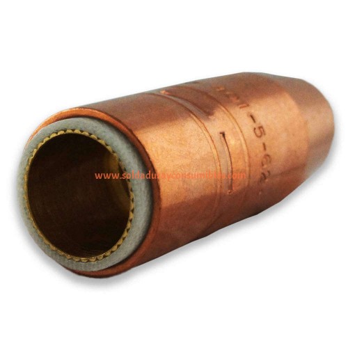 Boquilla 5/8" Bore; 1/4" Tip Recess; Copper Tregaskiss 401-5-62