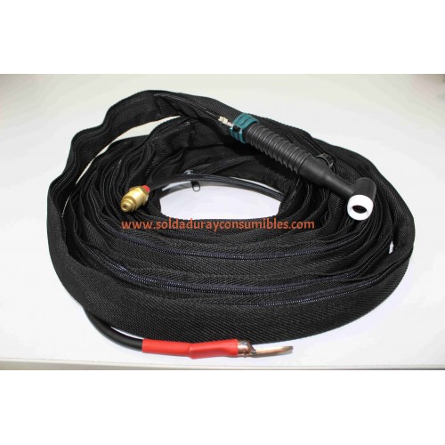Antorcha 150A 25Ft Enfriada Por Aire Con Valvula Tipo Weldcraft 17V-25-2